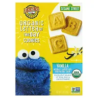 Earth&#x27;s Best, Organic Letter of the Day Cookies, 2+ Years, Vanilla, 5.3 oz (150 g)