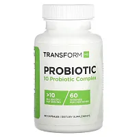 TransformHQ, Probiotic, &gt;10 Billion CFU, 60 Capsules