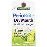 Nature&#x27;s Answer, PerioBrite® Dry Mouth Lozenges, Lemon-Lime Mint, 100 Lozenges