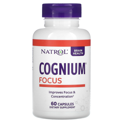 Natrol, Cognium Focus, 60 Capsules фото 3