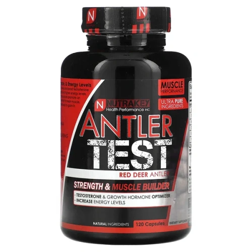 Nutrakey, Antler Test, Red Deer Antler, 120 Capsules