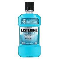 Listerine, UltraClean, антисептик, холодная мята, 500 мл (1,05 пункта)