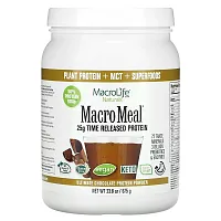 Macrolife Naturals, MacroMeal, Ultimate Protein Powder, Chocolate, 23.8 oz (675 g)