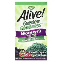 Nature&#x27;s Way, Alive! Garden Goodness, Women&#x27;s Multivitamin, 60 Tablets