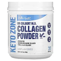 Divine Health, Dr. Colbert&#x27;s Keto Zone, Collagen Powder, Unflavored, 20.74 oz (588 g)