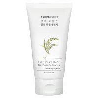 Thank You Farmer, Rice, Pure Clay Mask To Foam Cleanser, 5.27 fl oz (150 ml)