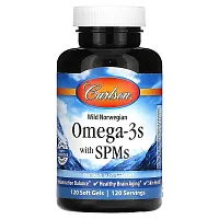 Carlson, Omega-3s with SPMs, 120 Softgels