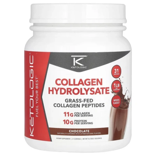 KetoLogic, Collagen Hydrolysate, Chocolate, 16.2 oz (454 g)