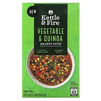 Kettle &amp; Fire, Hearty Soup, Vegetable &amp; Quinoa, 16 oz (454 g)