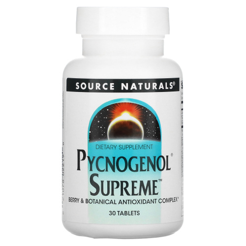 Source Naturals, Пикногенол Supreme, 30 таблеток