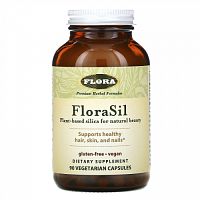 Flora, FloraSil, 90 вегетарианских капсул