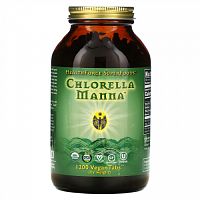 HealthForce Superfoods, Chlorella Manna, добавка с хлореллой, 1200 веганских таблеток