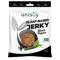 Unisoy, Plant-Based Jerky, Black Pepper, 3.5 oz (100 g)