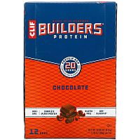 Clif Bar, Builder&#x27;s Protein Bar, Chocolate, 12 Bars, 2.40 oz (68 g) Each