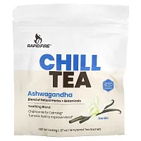 RAPIDFIRE, Chill Tea, Ashwagandha, Vanilla, 14 Pyramid Tea Sachets, 0.87 oz (24.64 g)