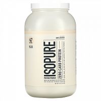 Isopure, протеиновый порошок без углеводов, без добавок, 1,36 кг (3 фунта)