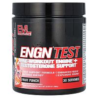 EVLution Nutrition, ENGN Test, Pre-Workout Engine + Testosterone Support, Fruit Punch, 10.05 oz (285 g)