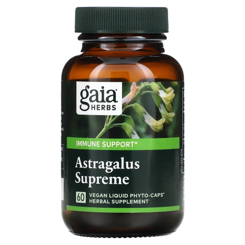 Gaia Herbs, Astragalus Supreme, 60 веганских фито-капсул с жидкостью фото 3