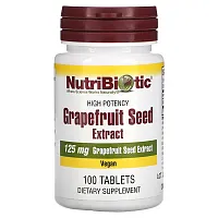 NutriBiotic, Grapefruit Seed Extract, 125 mg, 100 Tablets