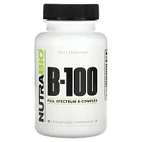 NutraBio, B-100, 90 Veggie Capsules