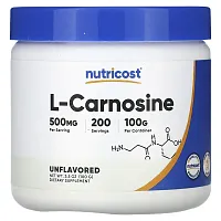 Nutricost, L-Carnosine, Unflavored, 3.5 oz (100 g)