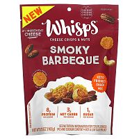 Whisps, Cheese Crisps & Nuts, Smoky Barbeque, 5.75 oz (163 g)