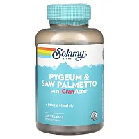 Solaray, Pygeum &amp; Saw Palmetto with CranActin, 180 VegCaps