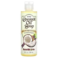 NutriBiotic, Pure Coconut Oil Soap, Lavender Lemongrass, 8 fl oz (236 ml)