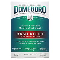 Domeboro, Medicated Soak, Rash Relief, 12 Powder Packets