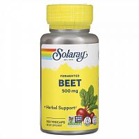 Solaray Fermented Beet 500 мг 100 капсул