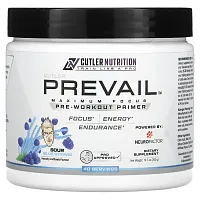 Cutler Nutrition, Prevail, Pre-Workout Primer, Sour Blue Straws, 10.7 oz (302 g)