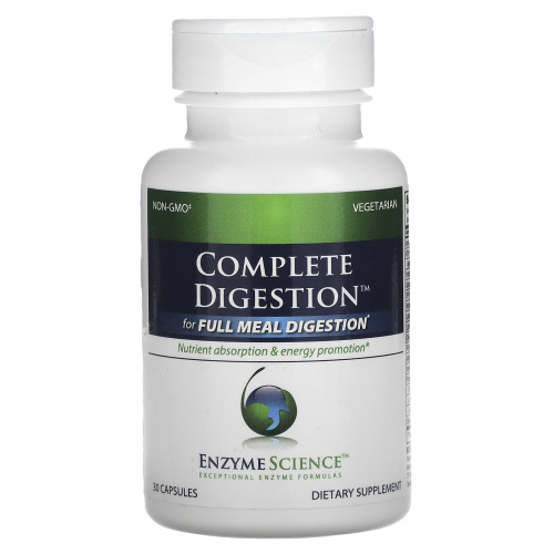 Enzyme Science, Complete Digestion, 30 Capsules