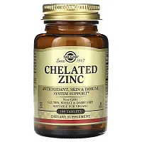 Solgar, Chelated Zinc , 100 Tablets