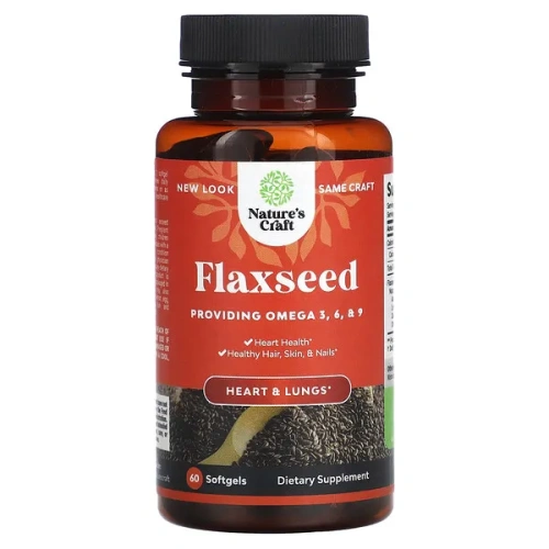 Nature&#x27;s Craft, Flaxseed, 60 Softgels