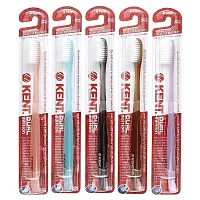 Kent, Ultra Soft Toothbrushes, Dual Edition, 5 Toothbrushes