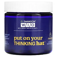 Swanson WIO, Put On Your Thinking Hat, 30 Vegetarian Capsules