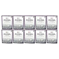 SNP, Black Pearl Renew Black Ampoule Beauty Mask, 10 Sheets, 0.84 fl oz (25 ml) Each