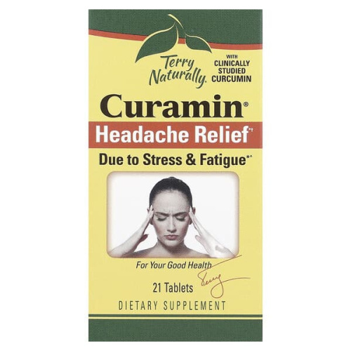 Terry Naturally, Curamin, Headache Relief, 21 Tablets