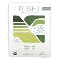 Rishi Tea, Organic Scented Green Tea, Jasmine, 15 Sachets, 1.48 oz (42 g)