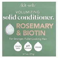 Kitsch, Volumizing Solid Conditioner Bar, Rosemary &amp; Biotin, Lavender &amp; Vanilla, 2.7 oz (77 g)