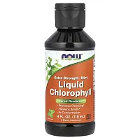 NOW Foods, Liquid Chlorophyll, Extra Strength, Mint, 4 fl oz (118 ml)