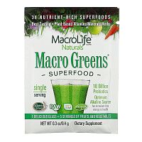 Macrolife Naturals, Macro Greens, Superfood, 9.4 g