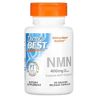 Doctor&#x27;s Best, NMN, 400 mg, 60 Delayed Release Capsules (200 mg per Capsule)