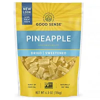 Good Sense, Pineapple, Dried &amp; Sweetened, 6.5 oz (184 g)