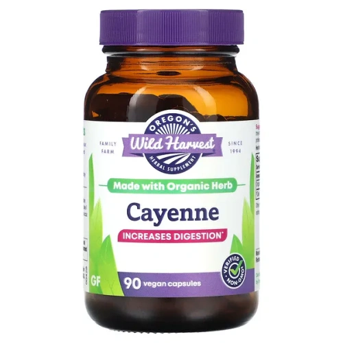 Oregon&#x27;s Wild Harvest, Cayenne, 90 Vegan Capsules