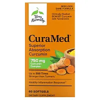 Terry Naturally, CuraMed, Superior Absorption Curcumin, 750 mg, 60 Softgels