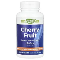 Nature&#x27;s Way, Cherry Fruit, Sweet Cherry Extract, 1,000 mg, 180 Capsules (500 mg per Capsule)