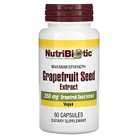 NutriBiotic, Grapefruit Seed Extract, 250 mg, 60 Capsules