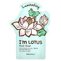 TonyMoly, I&#x27;m Lotus, Luminating Beauty Mask Sheet, 1 Sheet, 0.74 oz (21 g)