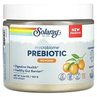 Solaray, Mycrobiome Prebiotic Powder, Natural Citrus, 5.64 oz (160 g)